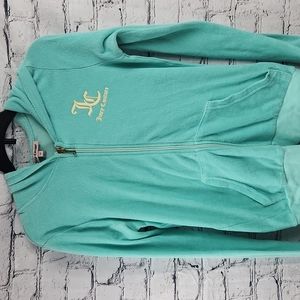 Juicy Couture Y2K Terry Cloth Girls Zip-Up Hoodie Sweatshirt